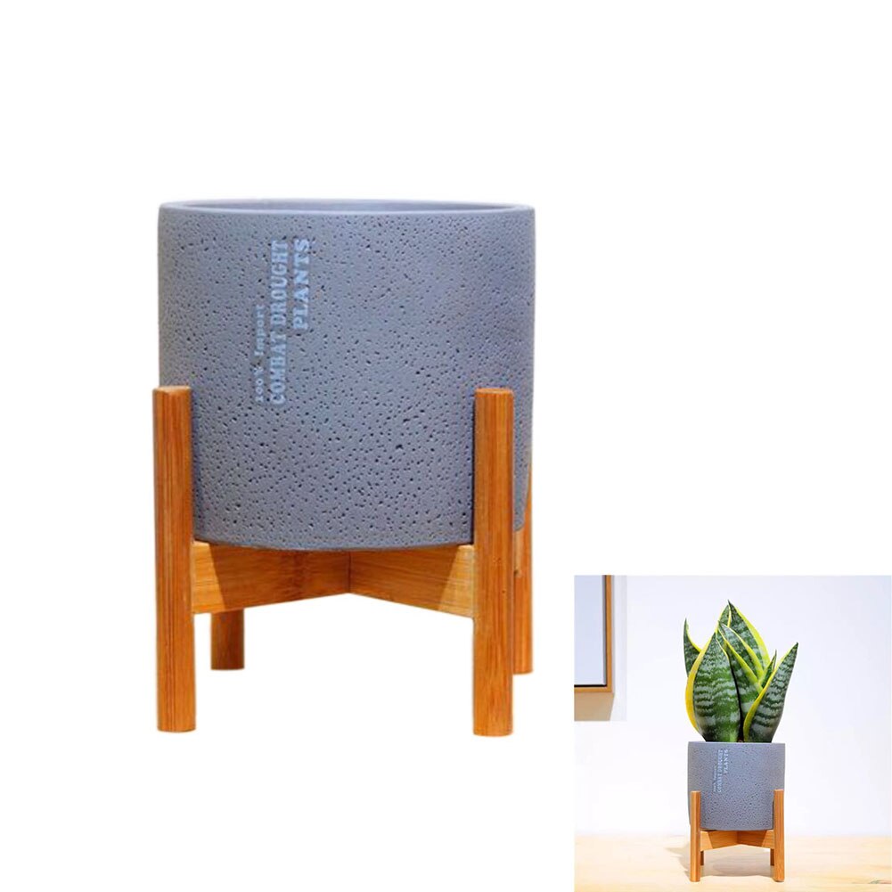 Nordic Desktop Solid Wood Flower Rack Succulents P... – Grandado