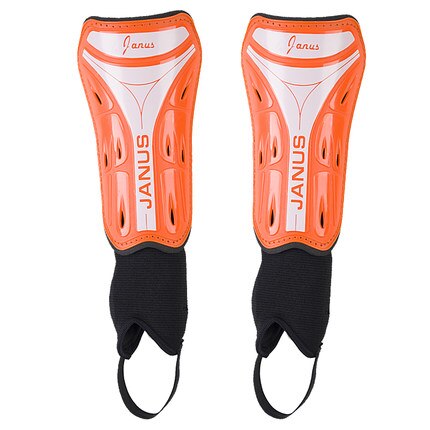 Soccer Shin Guards Football Training Protector Low Leg Pads Soccer Leggings Plate Shin Guard With Ankle Protection: Orange / XL