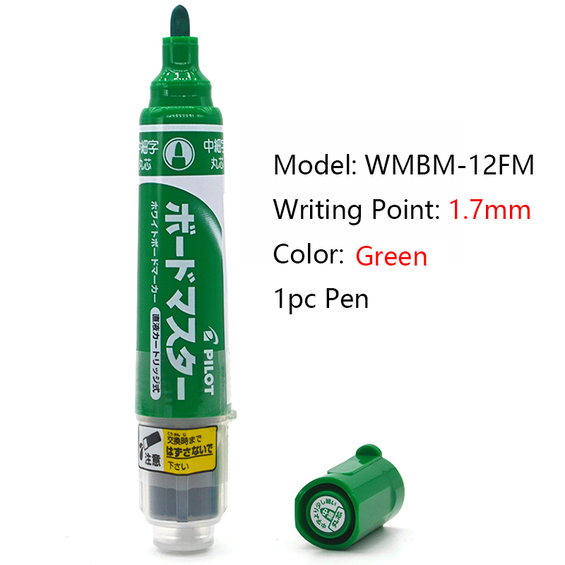 Piloot Whiteboard Marker 1.7/2.2-5.2/2.3Mm Tips Droog-Uitwissen Wbma Markers, Hervulbare Vloeibare Inkt Japan Briefpapier School Office Kits: Licht Geel