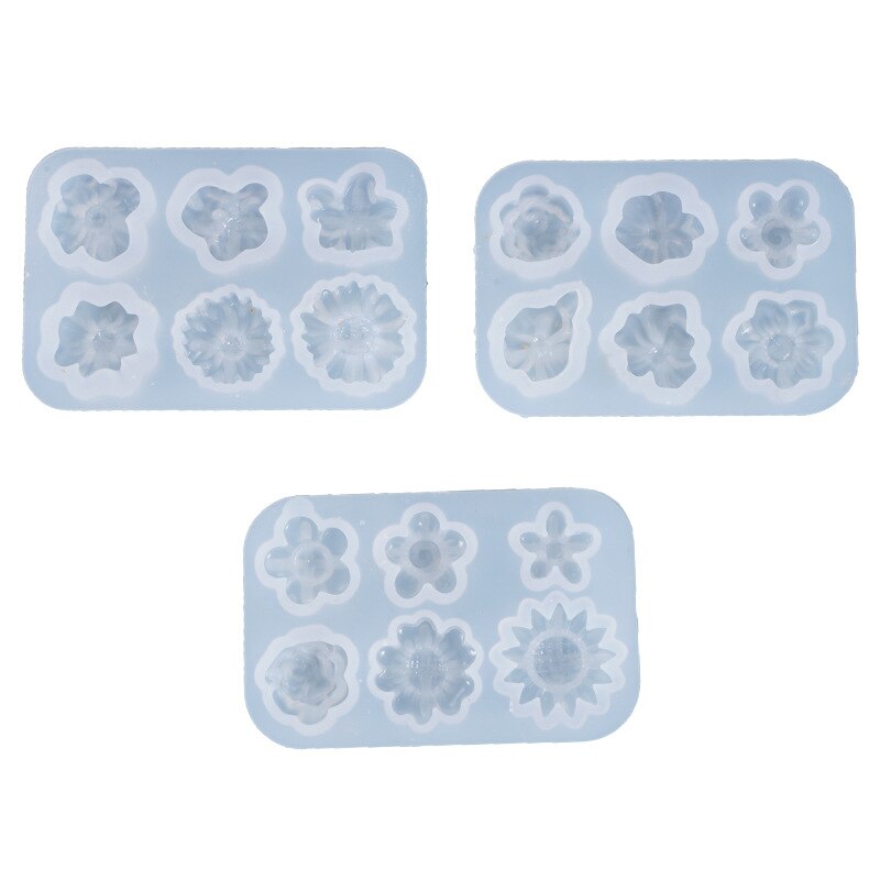 Bricolage cristal époxy moule petites fleurs décoration conseil entier multi-spécification marguerite Silicone moule