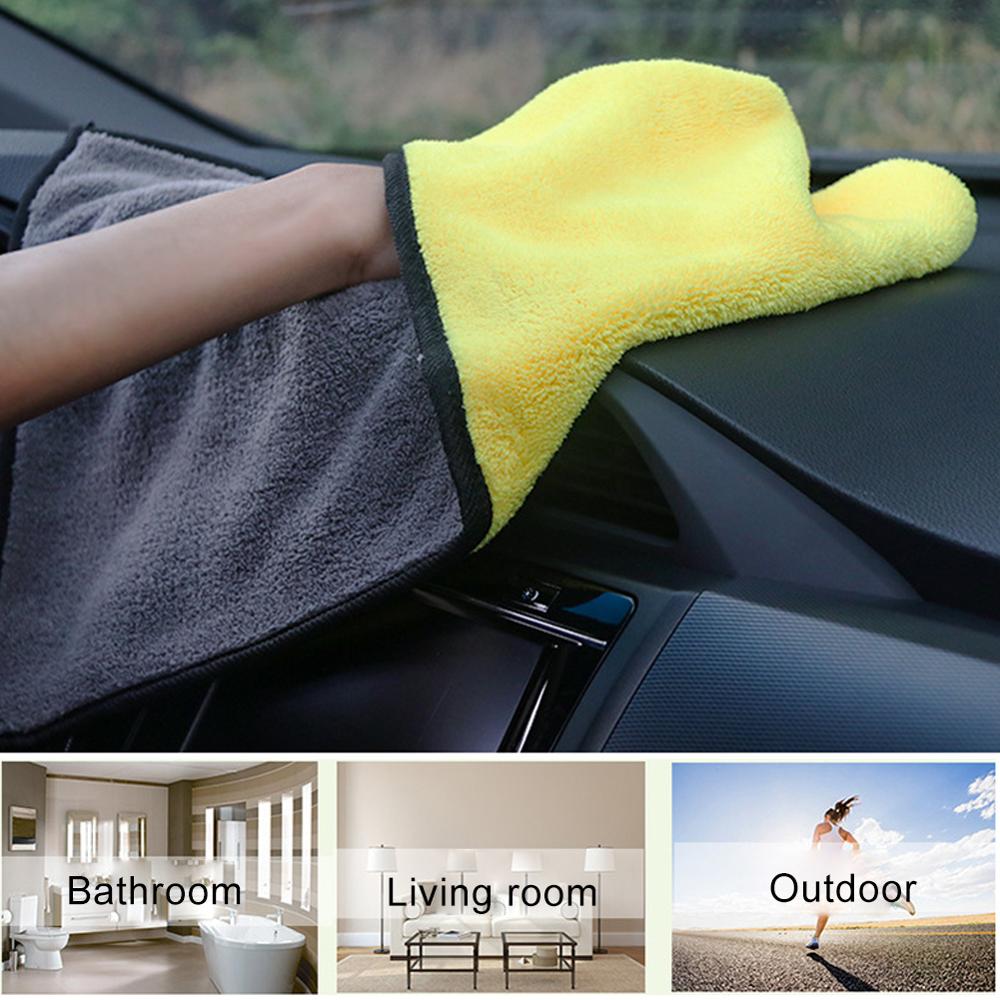 Wasstraat Microfiber Handdoek Pluche Auto Drogen Handdoek Wassen Auto Handdoek Pluche Polyester Fiber Car Cleaning Doek Sponzen Doeken Borstels