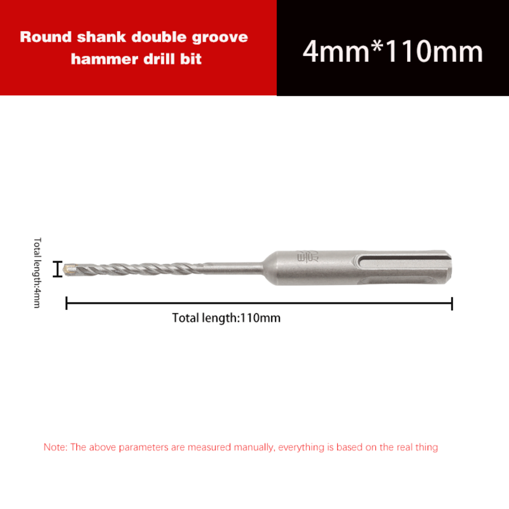1 Uds puntas cruzadas hormigón SDS Plus broca 4 cortadores vástago redondo taladros de impacto 4/5/5,5/6/8/10/12mm broca de martillo eléctrico: Marrón