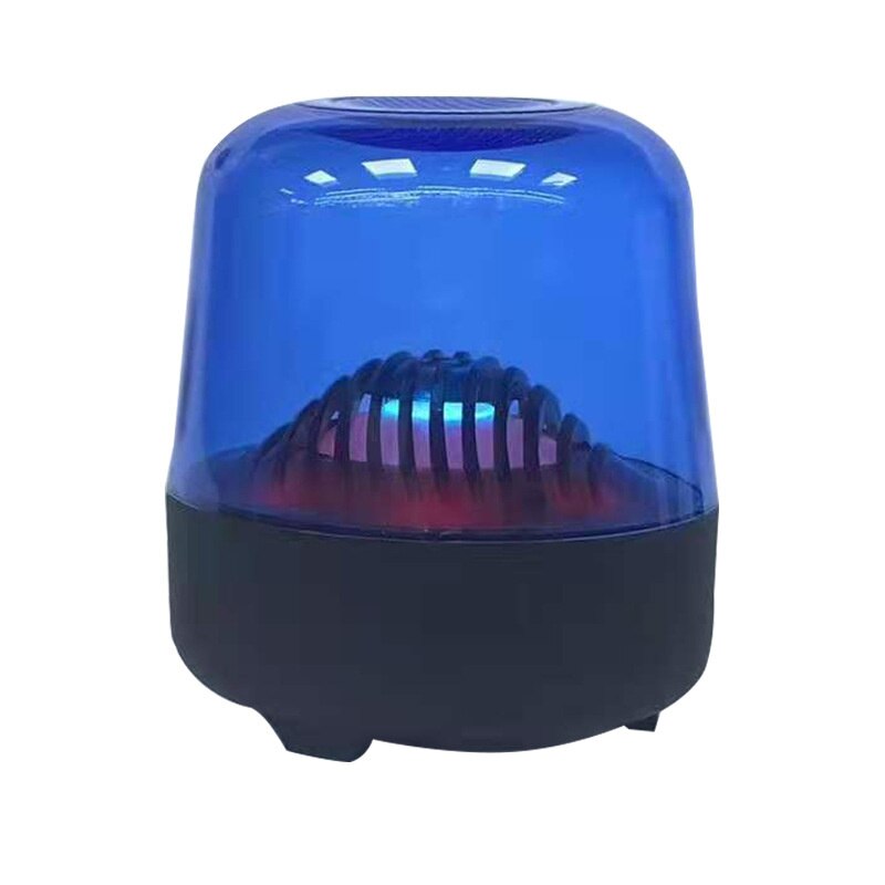 L17-b Kleur Lamp Bluetooth Speaker Mini Transparante Handige Kaart Creatieve Kleurrijke Lamp Audio: Blue