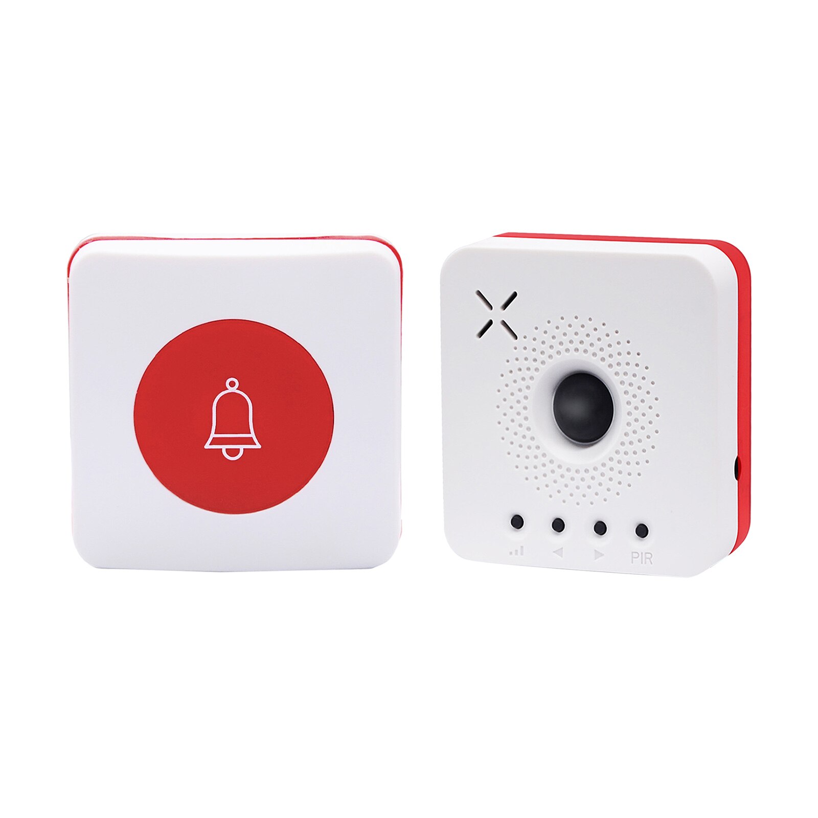 Draadloze Draagbare Pager Voor Zorgverleners / Noodoproepknop Bel / Noodalarmsysteem / Persoonlijke Alarmhulp Met 1 Oplaadbare Ontvanger en 1 Oproepknop