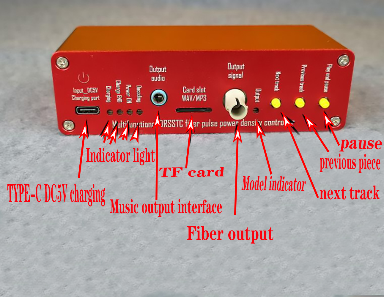 Multifunctionele Muziek Tesla Coil Arc Blussen Drsstc Glasvezel Controlbox