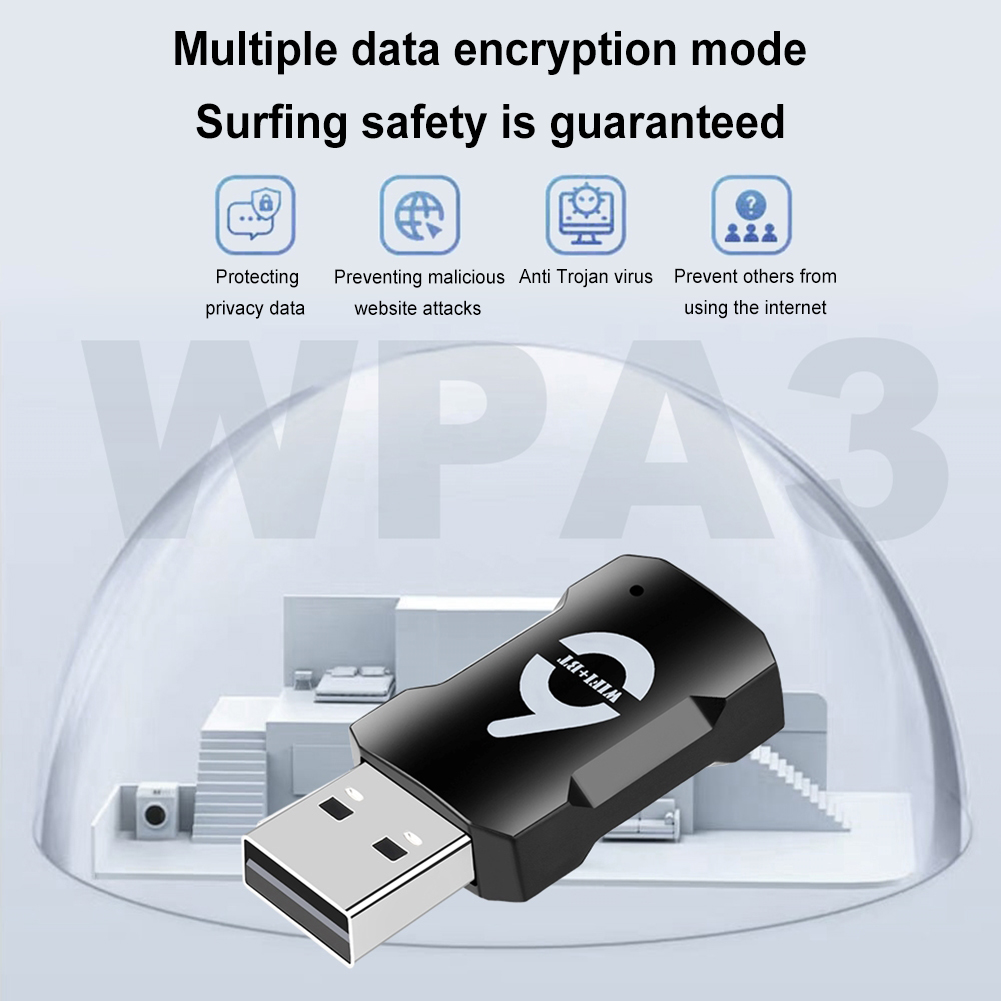 AX915 WIFI 6 USB WiFi Bluetooth Adapter Dual Band 2.4/5.8Ghz Wireless External Receiver 900Mbps WiFi Dongle for Windows 10/11