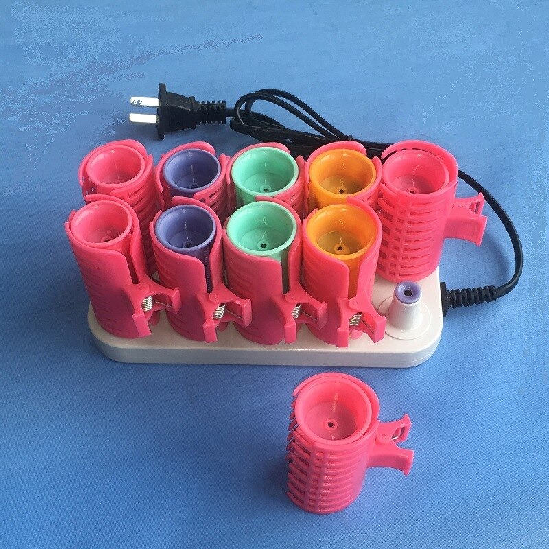 10 Stks/set Haar Rollen Elektrische Buis Verwarmd Roller Haar Krullend Styling Sticks Gereedschappen Massage Roller Krulspelden Accessoires 25Mm-30Mm