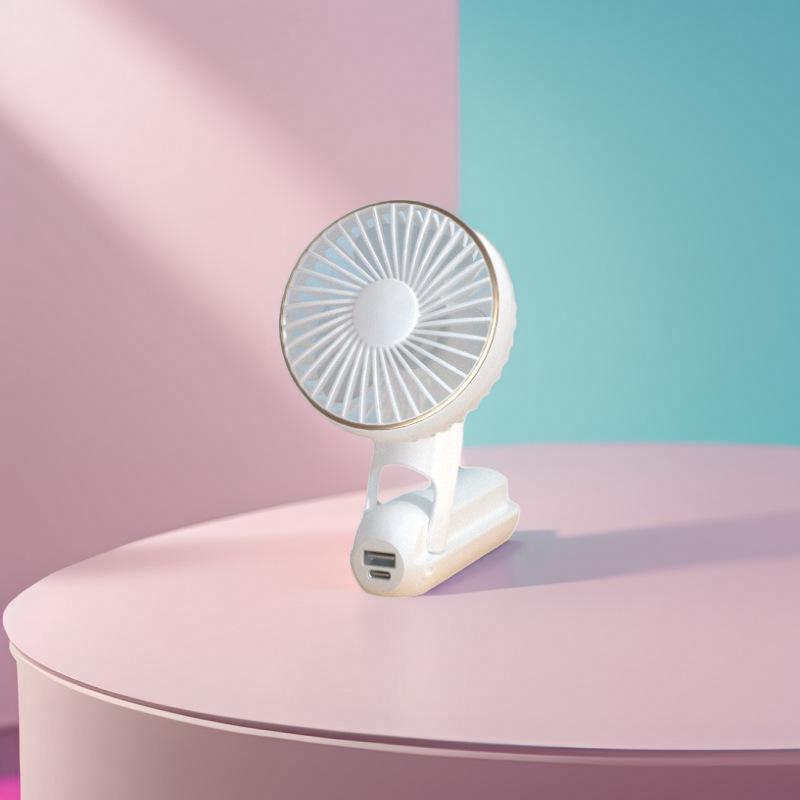 180 ° foldbar håndholdt usb mini-ventilator til hjemmet, bærbar genopladelig digital display, lomme, høj vindkraft elektrisk ventilator