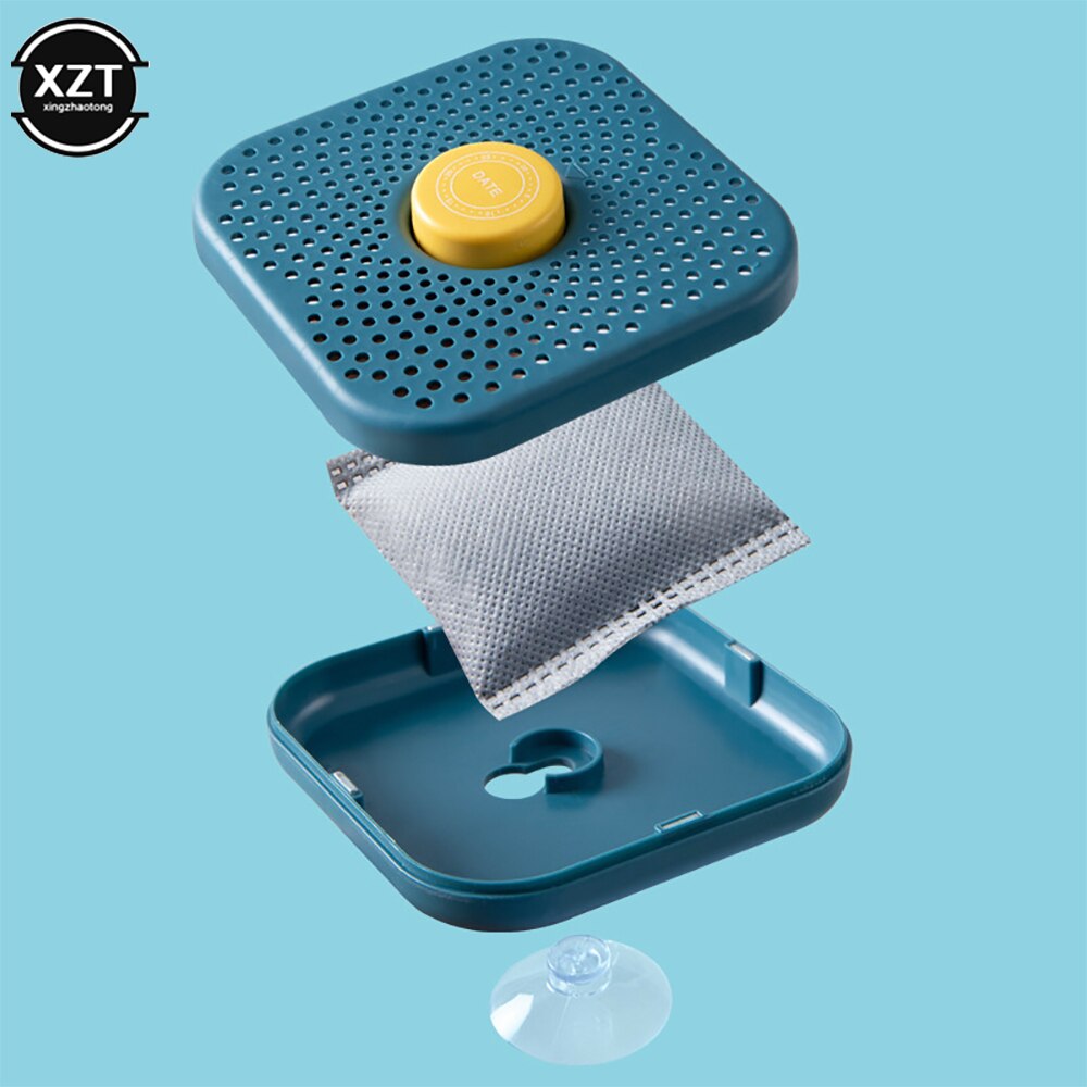 Desodorizador de nevera para eliminar olores, caja de carbón activado, absorbente de olores de carbón de bambú para armario, refrigerador