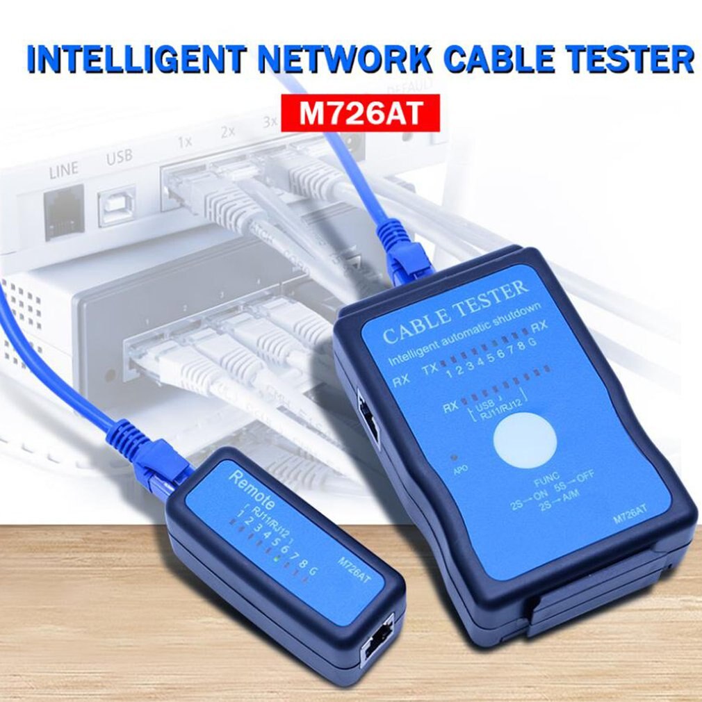 M726AT Network Cable Tester LAN USB Ethernet Network RJ-45 Cat5 RJ11 Remote Cable Finder Phone Tester Wire Tracker