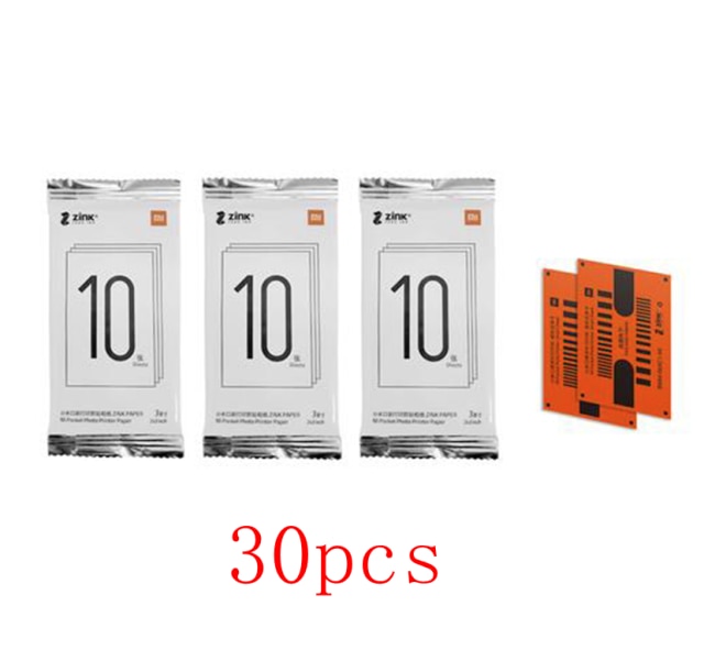 Originele Xiaomi Zink Pocket Printer Papier Zelfklevend Photo Print 10//50/100 Vellen Xiaomi 3-Inch Mini pocket Photo Printer: 30pc