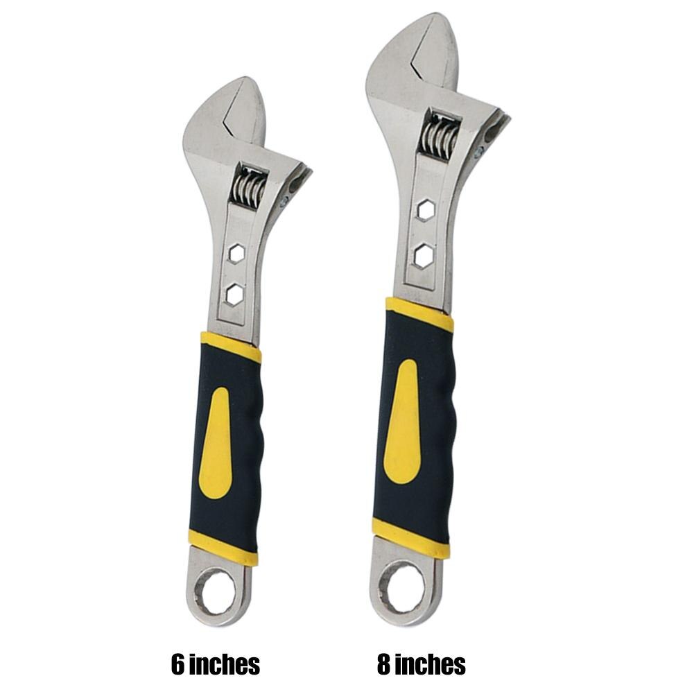 Adjustable Wrench Stainless Steel Universal Spanner Mini Nut Key Hand Tools Expansion Maximum 28mm Diameter