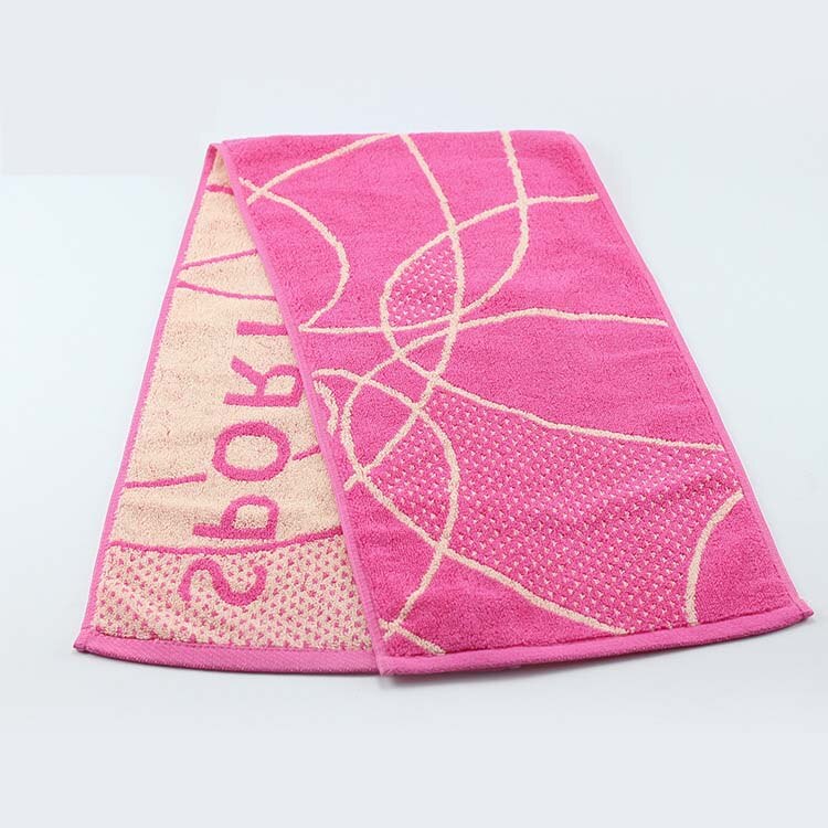 Cotton Yarn-Dyed Sports Towel Badminton Jacquard Sports Hood Gym Sweat Towel: 03
