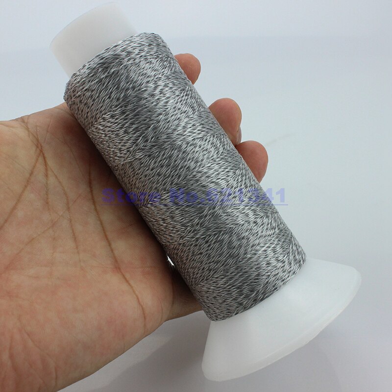 Silver Reflective Sewing &amp; Knitting Thread Yarn Good For Cap Glove Safety Clothing 0.2mm x500Meters