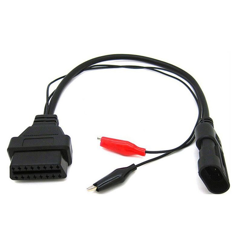 Voor Fiat 3 Pin Naar 16 Pin Auto Kabel OBD2 Connector 3pin Male Naar 16Pin Vrouwelijke Voor Lancia Voor Alfa auto Diagnostische Kabel