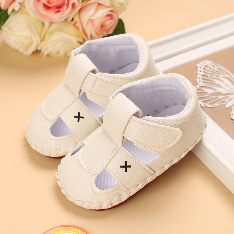 Baby Schuhe Mädchen Jungen Sandalen Neugeborenen Baby Schuhe PU Leder Nicht-Unterhose 0-18 Monate Wanderschuhe Erste Gehhilfe Baby Schuhe: B / 13-18 Monate