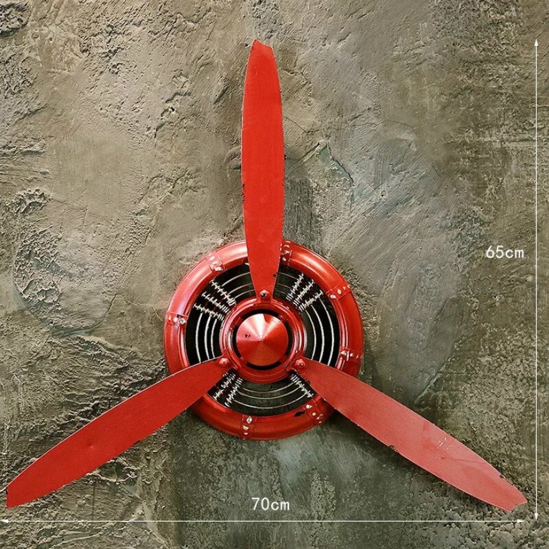 Vintage Industriële Stijl Decoraties Vliegtuig Propeller Ijzeren Muur Decoratie Bar Internet Cafe Hanger Wanddecoratie: Red2