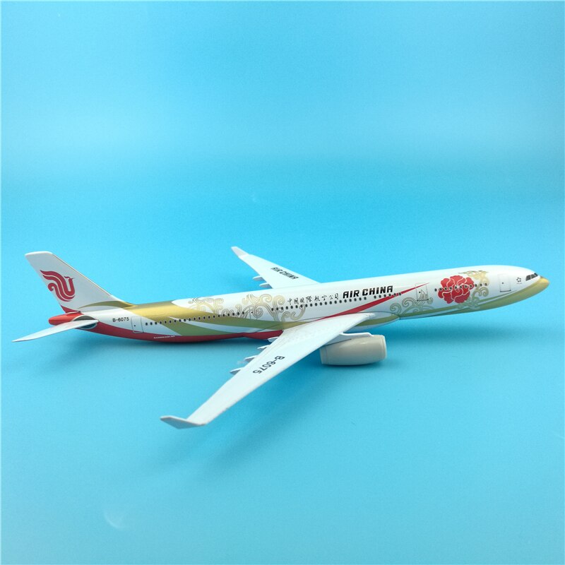 20 cm China Airlines A330 Zijin Vliegtuig Model Gesimuleerde Air China A330 Airbus Vliegtuig Statische Effen Metalen Vliegtuigen Model Decoratie