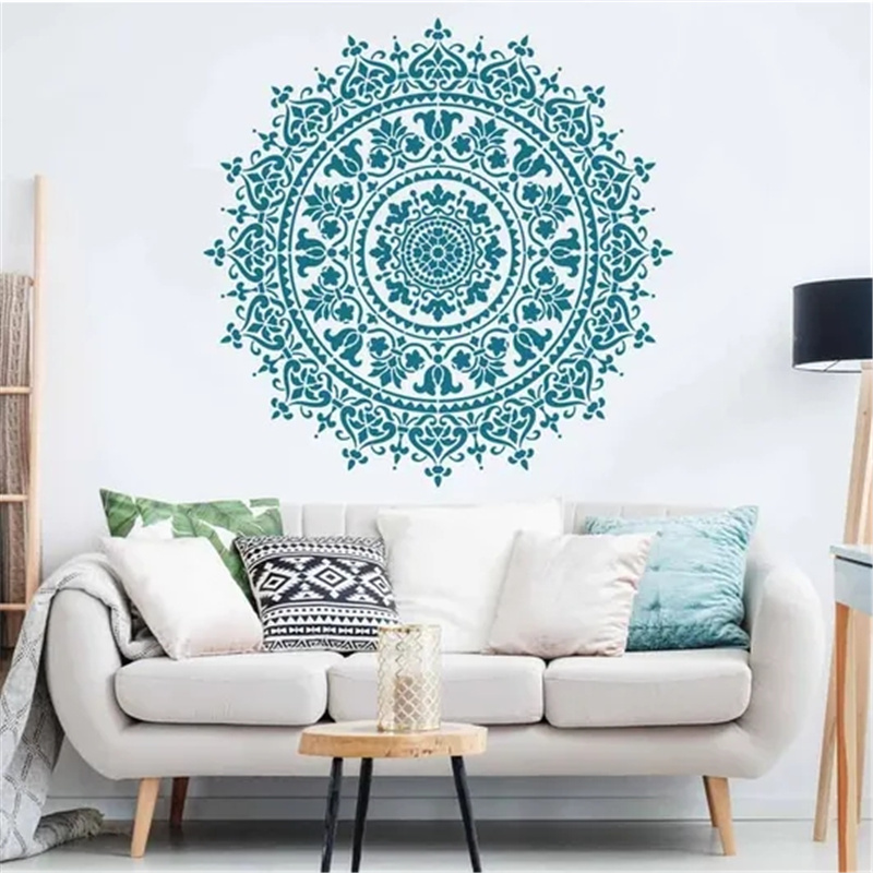 Mandala Drawing Craft Stencil Reusable Mandala Auxiliary Painting Template for Wood Wall Floor Fabric Tile