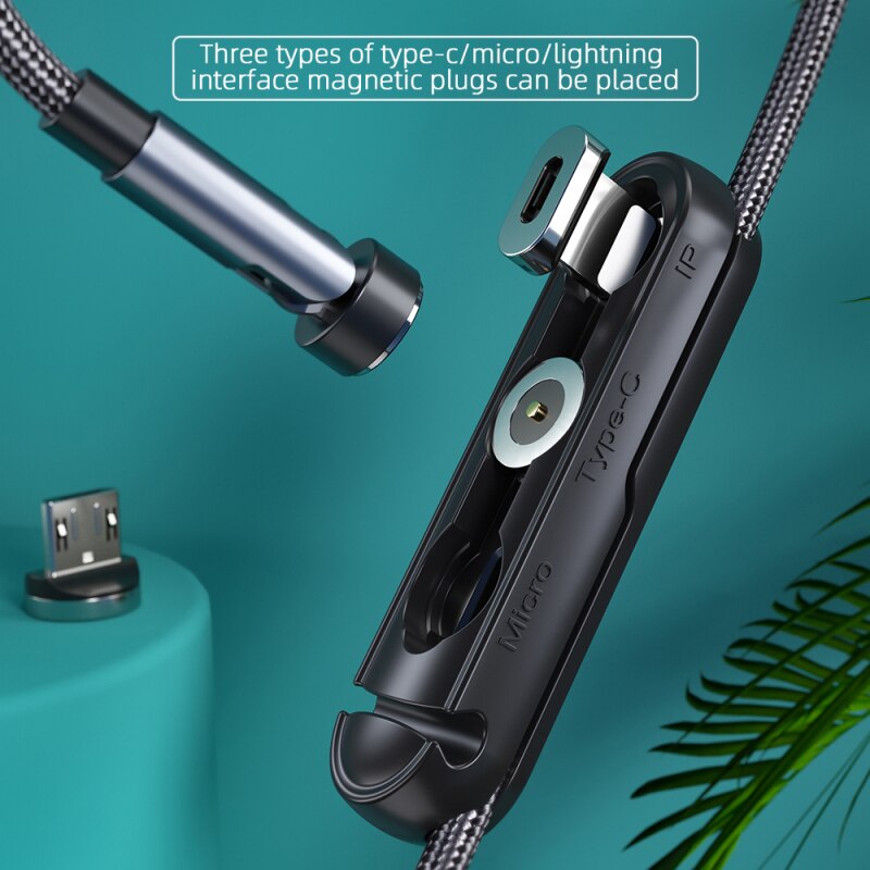 2 w 1 Essager kabel magnetyczny wtyczka Case dla IPhone Micro USB typ C przenośny schowek magnes Adapter złącze silikonowe