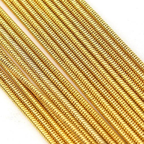 LOULEUR 10 mètre/lot 1.5mm métal fer noir collier chaînes en vrac lien chaînes pour collier Bracelet bijoux à bricoler soi-même fabrication: gold