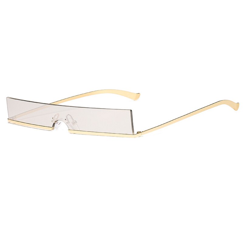 ALOZ MICC Vrouwen Vierkante Zonnebril Mode Metalen Half Frame Goggle Zonnebril Vrouwen Sexy Shades Eyewear UV400 Q154