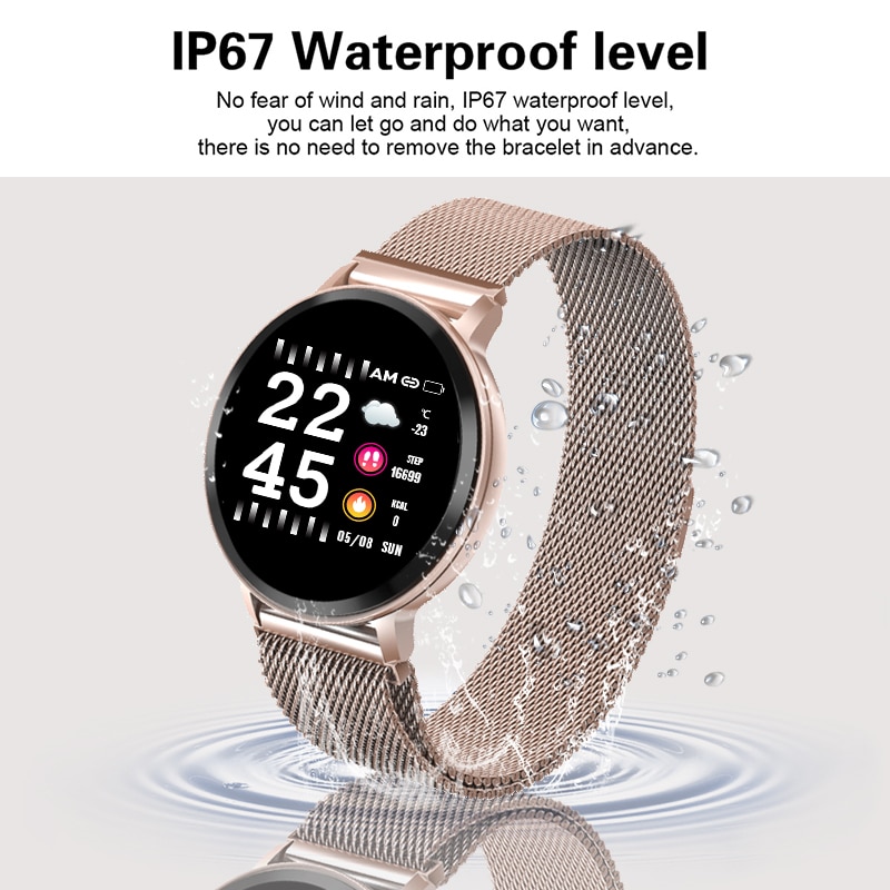 Smart Watch Women Waterproof Fitness Tracker Heart rate Blood Pressure Monitor Pedometer Sport Bracelet Smart wristband Fit bit