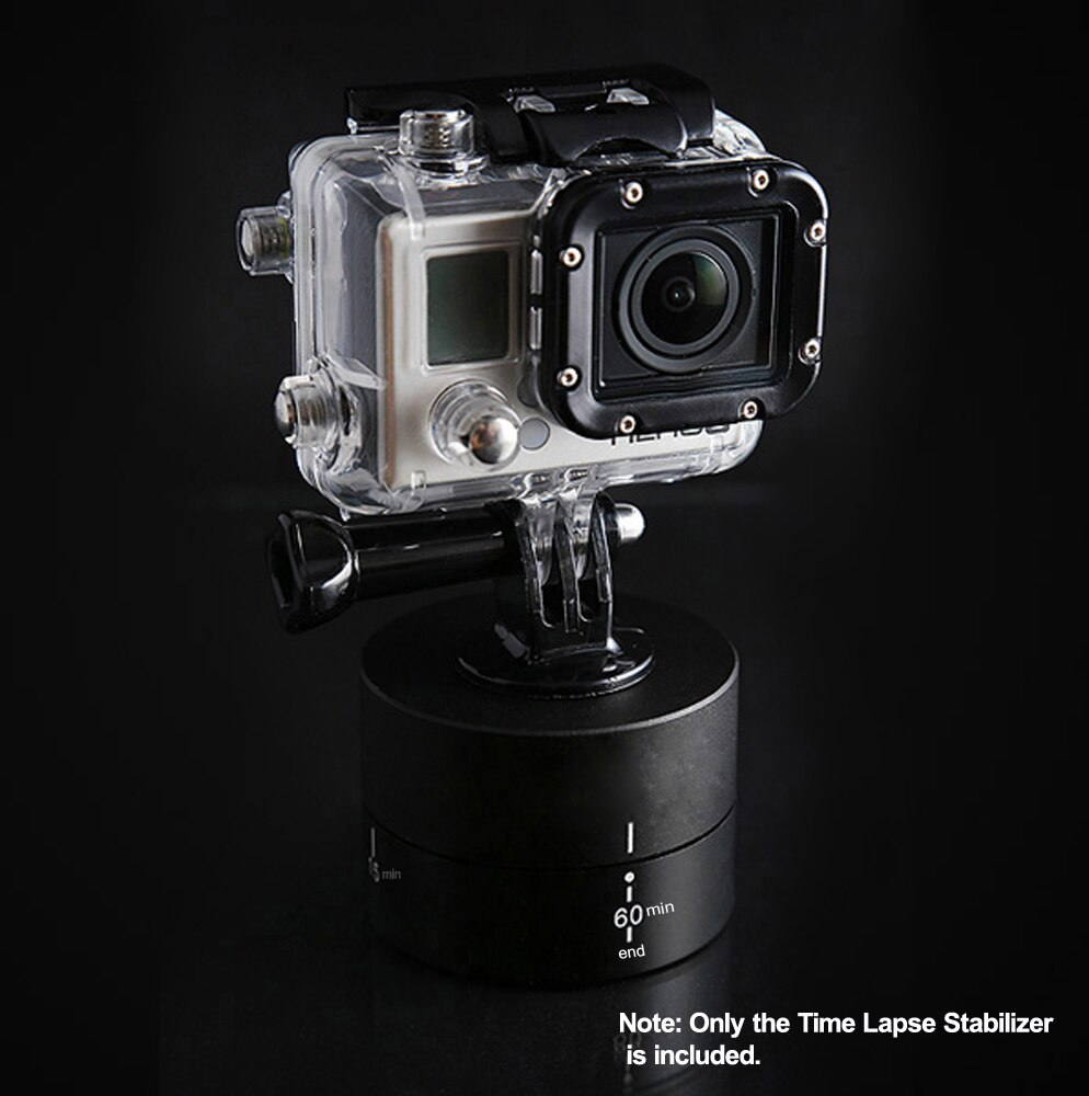 Andoer 360 Graden Panning Rotating Time Lapse Stabilisator Statief Adapter voor Gopro DSLR