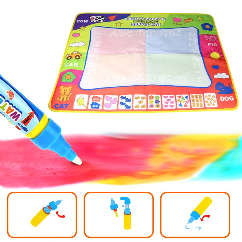 Kinderen Doodle Mat Board Met 2 Water Tekening Pennen Voor Jongen Meisje Peuter Kinderen Educatief Speelgoed