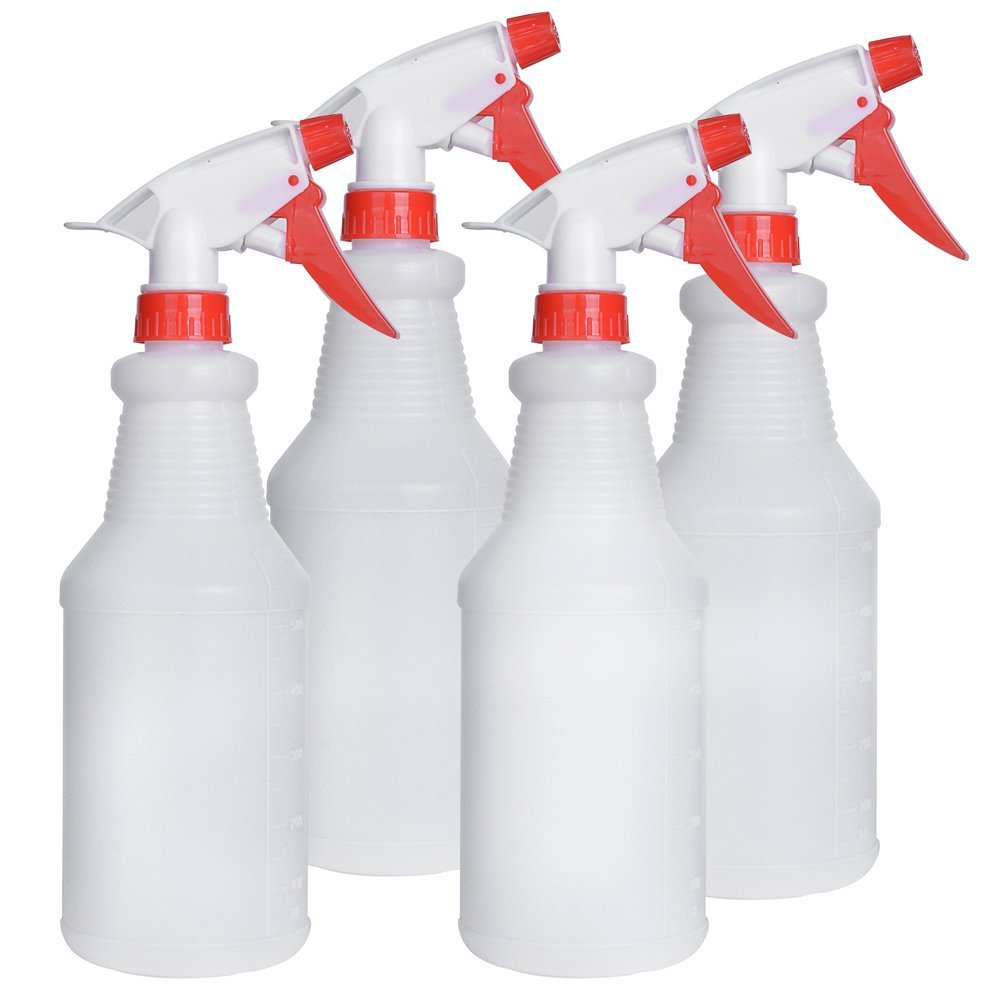 Spray Bottles for Cleaning Solutions 32oz, Adjustable Spray Head, Empty Spray Bottles, Mist Spray Bottle, Multipurpose
