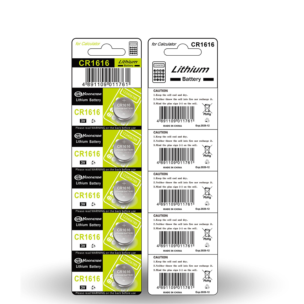 2-10 pz 3 V 50 mAh CR1616 batteria a bottone di alta qualità CR 1616 DL1616 BR1616 5021LC LM1616 orologio auto batteria al litio telecomando