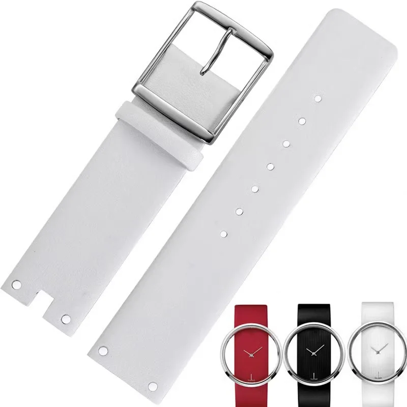Horlogebandjes Voor Ck K94231 K9423101 Echt Leer Duurzaam Zacht Voor Calvin Klein Horlogeband 22Mm Heren Armband: Black Yellow