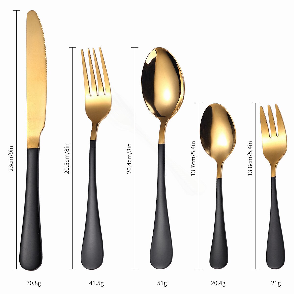 Gold Cutlery Set Stainless Steel Cutlery Set Golden 30Pcs Full Tableware Fork Spoon Knife Western Dinnerware Set Complete