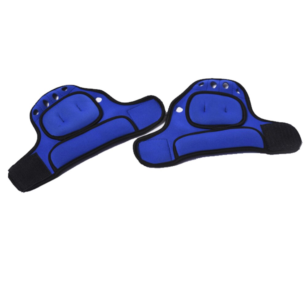 1KG Sports Fit Weighted Gloves Wrist Weight Resistance Fitness Training Glove Fingerless Gym Gloves Fitness Equitment: Blue