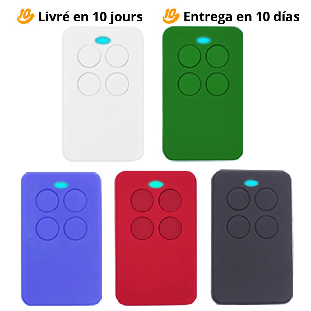 2 pces garagem controle remoto 433mhz 868mhz 287mhz-868mhz duplicador comando transmissor porta chave fob rolamento abridor de código fixo