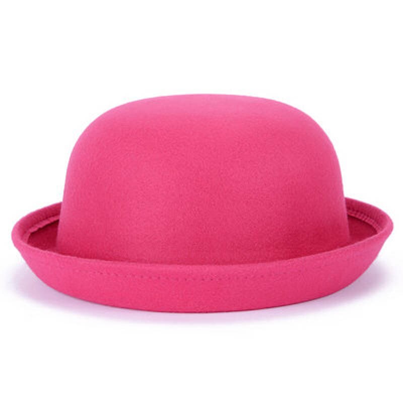 child baby Vintage Lady Women Cute Felt Bowler – Grandado