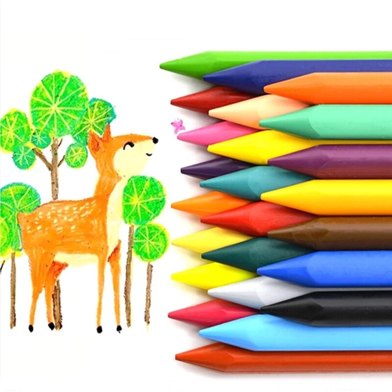 Mini pastell set med suddgummi 12 färg konst krita... – Grandado