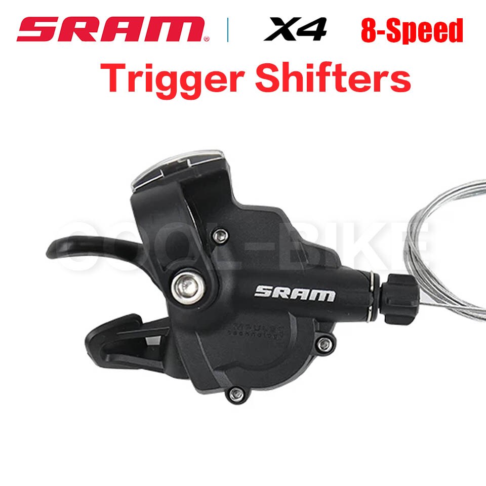 SRAM X4 MTB bicycle Groupset Trigger Shifter Lever 8s 8Speed with window Rear derailleur Middle Cage 9s 8s 7s black bike kid: SRAM SL-X4 Right