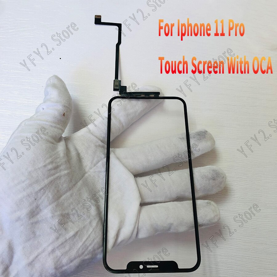 (Tout ios Pass)1 pièces/5 pièces pour Apple iPhone X Xsmax pas de soudure écran tactile + Oca numériseur avant lentille en verre panneau extérieur Flex