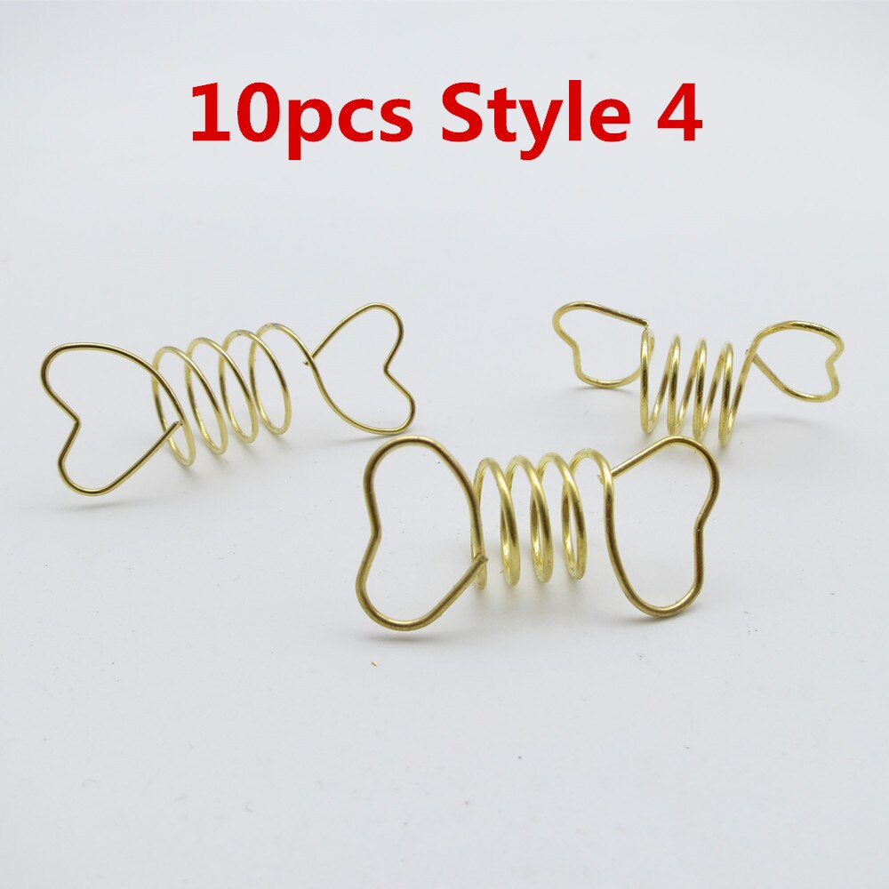 Mèches spirales dorées/argentées 5 pièces/10 pièces | Tresses tubulaires de perles, dreadlock, clips pour hommes femmes, accessoires breloques: 10pcs Style 4