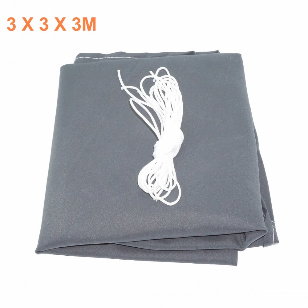 Triangle Waterproof Sun Shade Sail Yard Canopy Patio Garden UV Blocking Outdoor Sun Shelter with Wind Rope 3M / 3.6M / 5M: Grey 3M