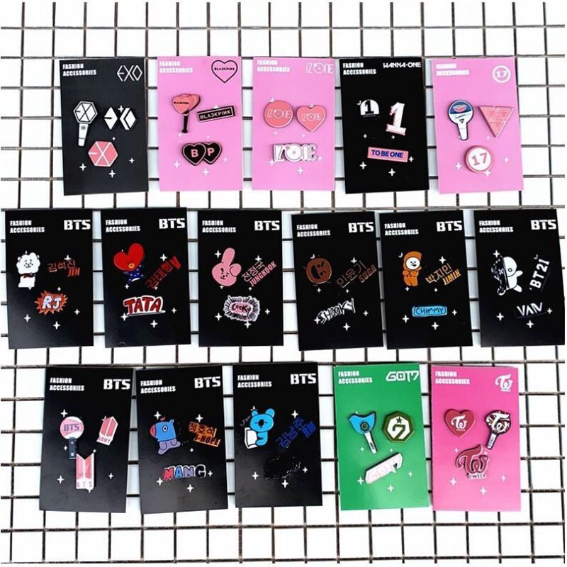 Hqbts Bangtan Jongens Acryl Broche Set Perifere Dezelfde Stijl