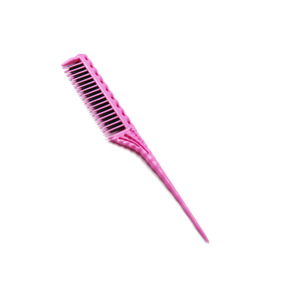 3-Row Teeth Teasing Comb Detangling Brush Rat Tail Comb Adding Volume Back Coming Hairdressing Combs