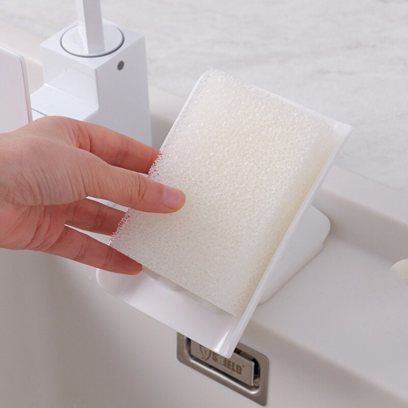 Sæbe afløbsboks vask sæbe svampholder køkken svamp tørrestativ badeværelse rengøringsbørsteholder