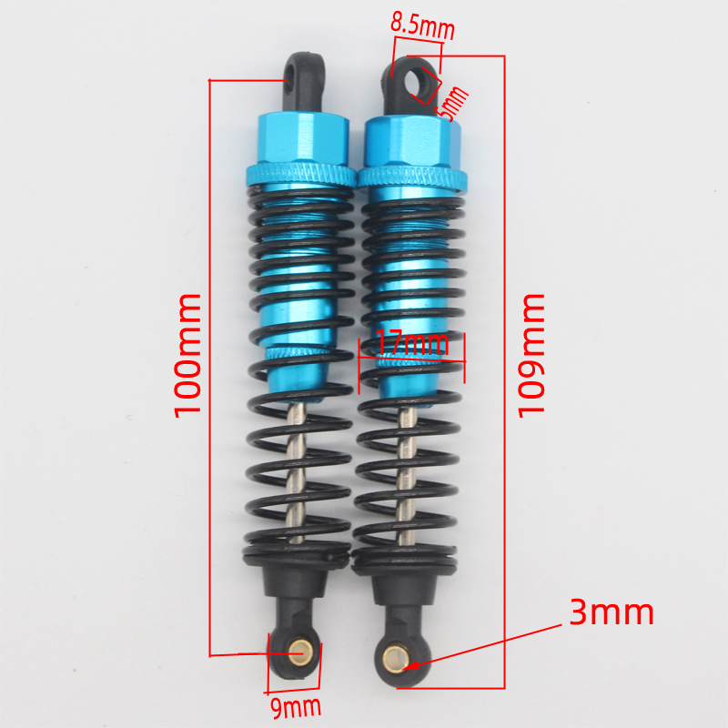 HSP 108004 188004 Amortiguador de aluminio 108mm 08001 08058 1/10 piezas de mejora para Monster Bigfoot Truck 94111 94188 94108