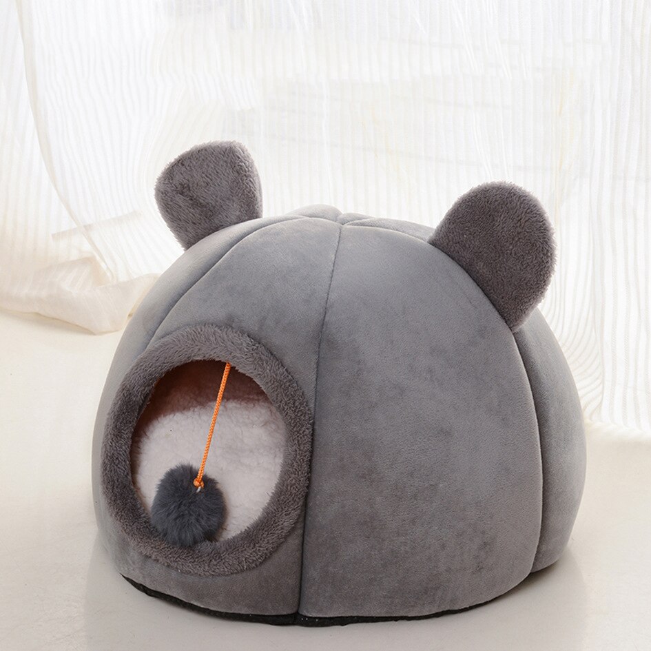 Deep Cave Bed For Cats Small Dogs Bed Cat's House Cat Bed Cat House Cats Accessories Dog House Puppy Nest Pet Beds Dog Kennel