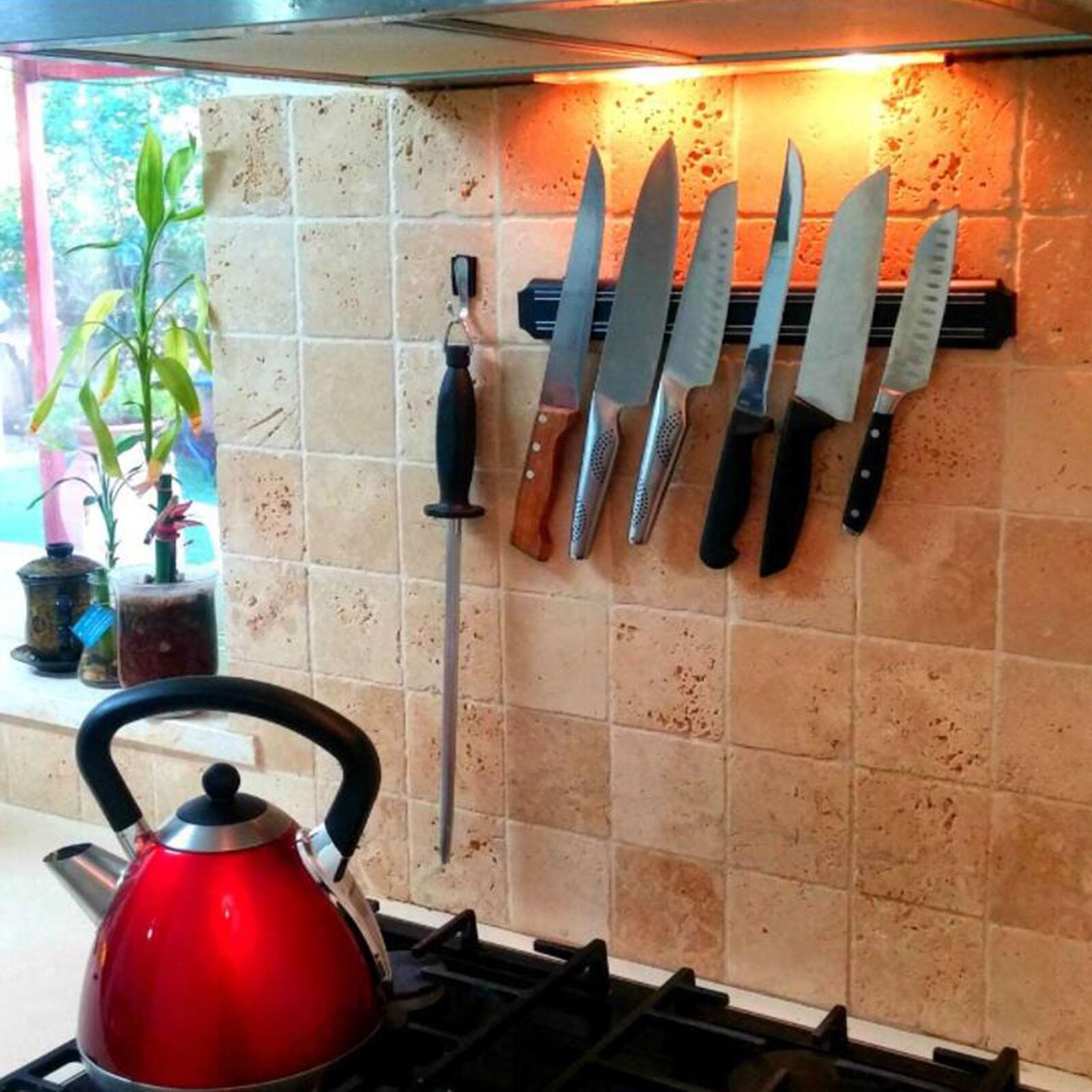 Magnetische Messen Strip Bar Muur Houder Multifunctionele Voor Wasserij Garage