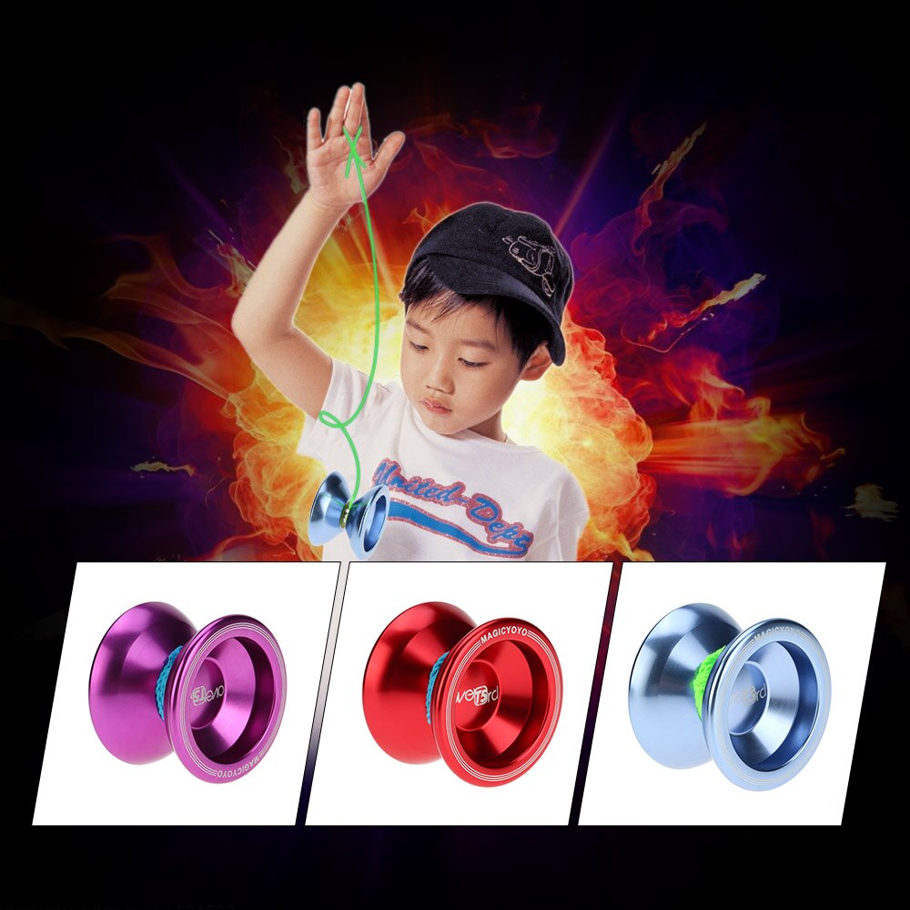 Professionele Magic Yoyo T5 Overlord Aluminium Metal Yoyo 8 Bal Kk Lager Met String Voor Kinderen Buiten Sport Speelgoed