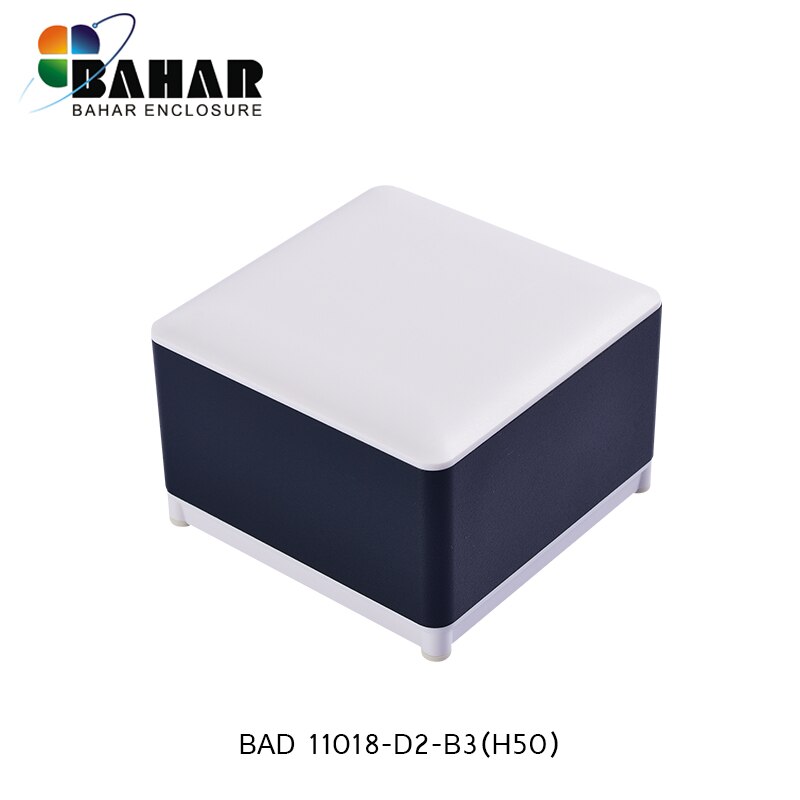 Bahar 100 x 100 x 50mm desktop aluminium etui. elektronisk udstyr instrumentkasse. metal case.diy junction box dårlig 11018-h50