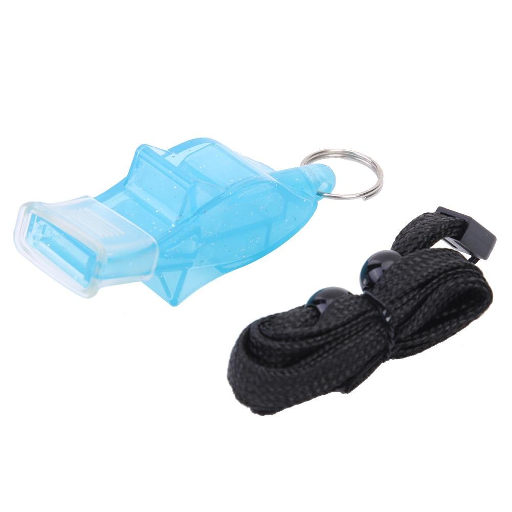 1 pz alto Decibel arbitro sportivo classico fischio pallacanestro pallavolo calcio Tennis delfino fischio di plastica fischio: Light Blue